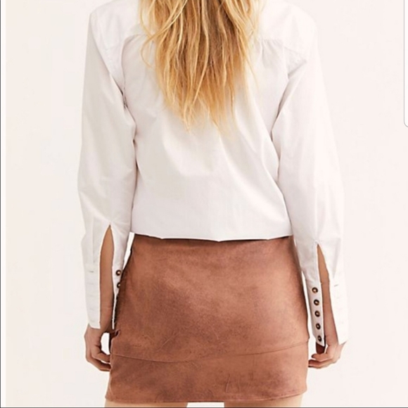 Free People Summer Love Vegan Suede Skirt - Picture 4 of 6